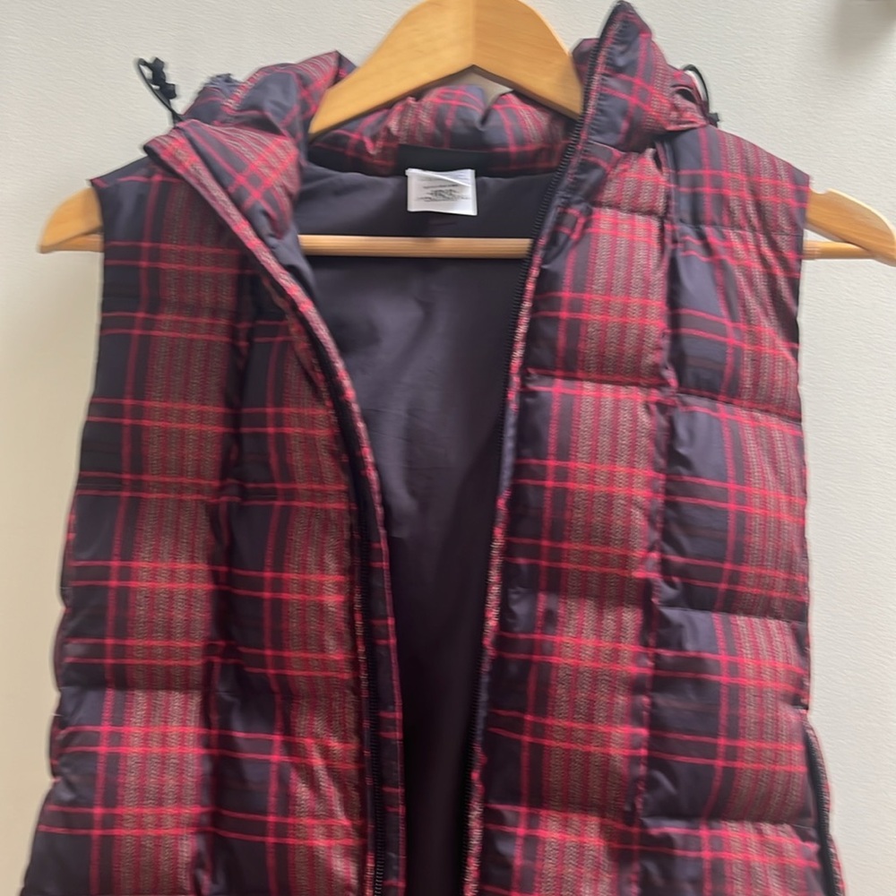 Patagonia Plaid Goose Down With It Vest, EUC Super Warm and Cozy